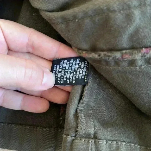 Sanctuary Surplus Military Jacket Green Sz M Belted Ruffle Collar - Picture 5 of 5